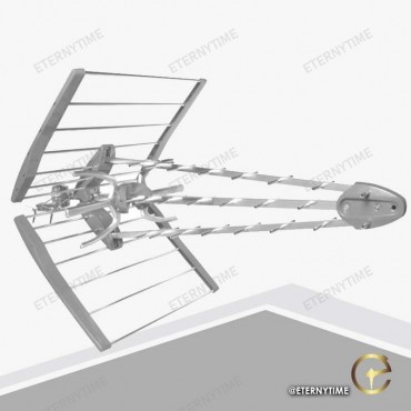 ETERNYTIME antena uhf triple boom ganho 17,5 db reflector diedro