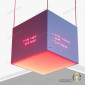 Ensegue cubo quadrado led (4 faces)