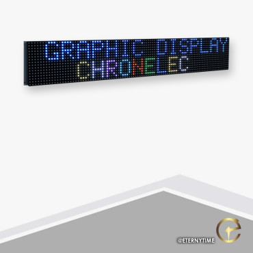 CHRONELEC Alpha P10 alphanumerische LED-Anzeige | ETERNYTIME