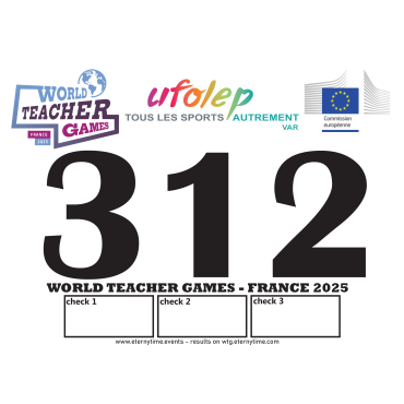 Custom A5 race bib | ETERNYTIME
