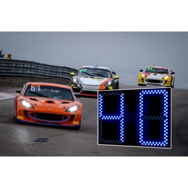 O monitor de bordo é LED