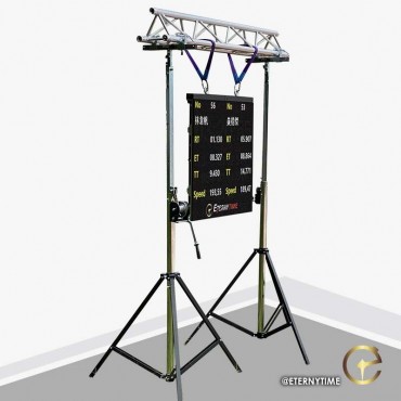 ETERNYTIME Video mural largura 2m truss gate with stand