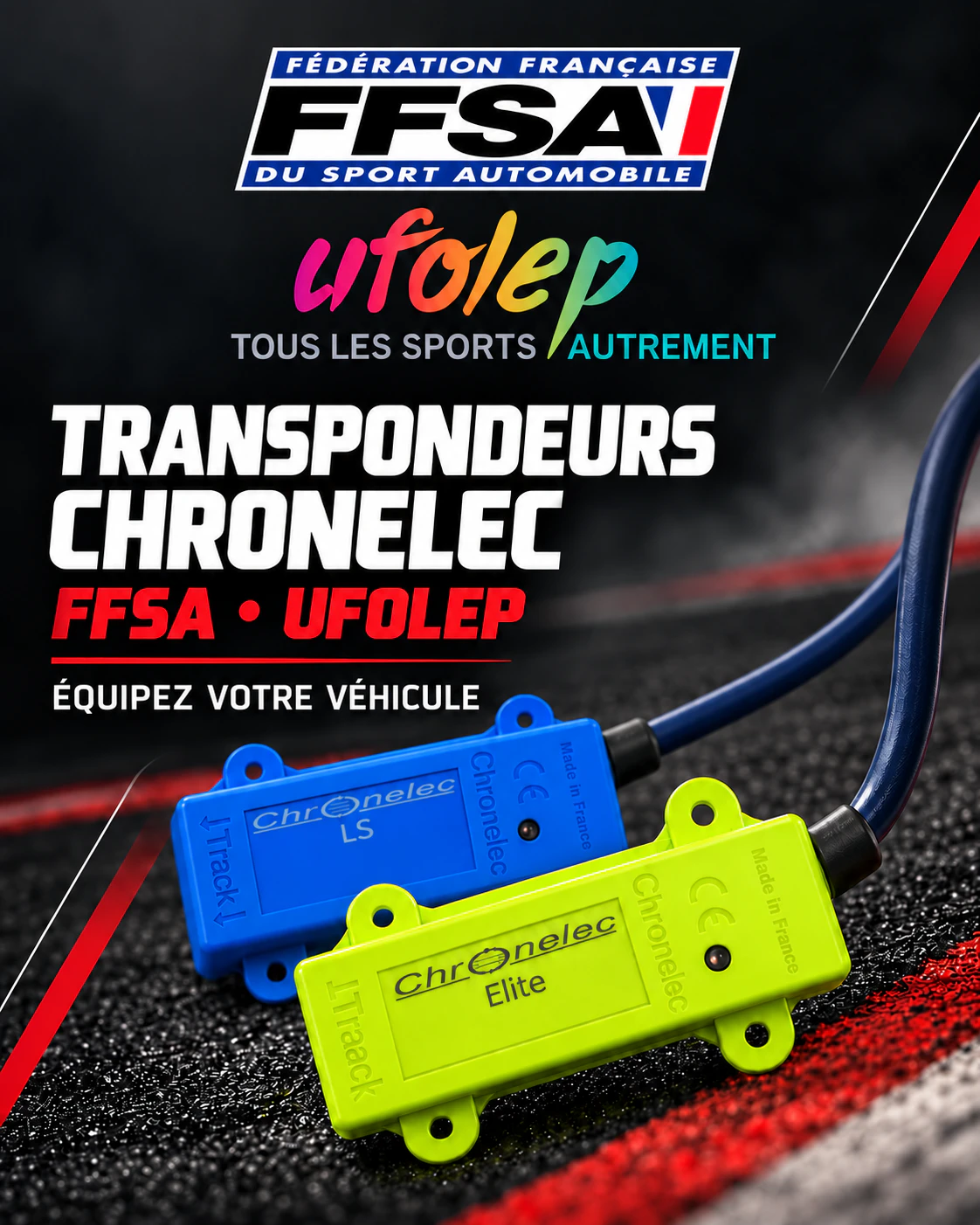 Transpondeurs Chronelec FFSA et UFOLEP